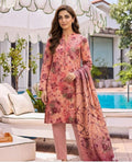 Gulnar Blush Pink Floral Unstitched Lawn 3Piece