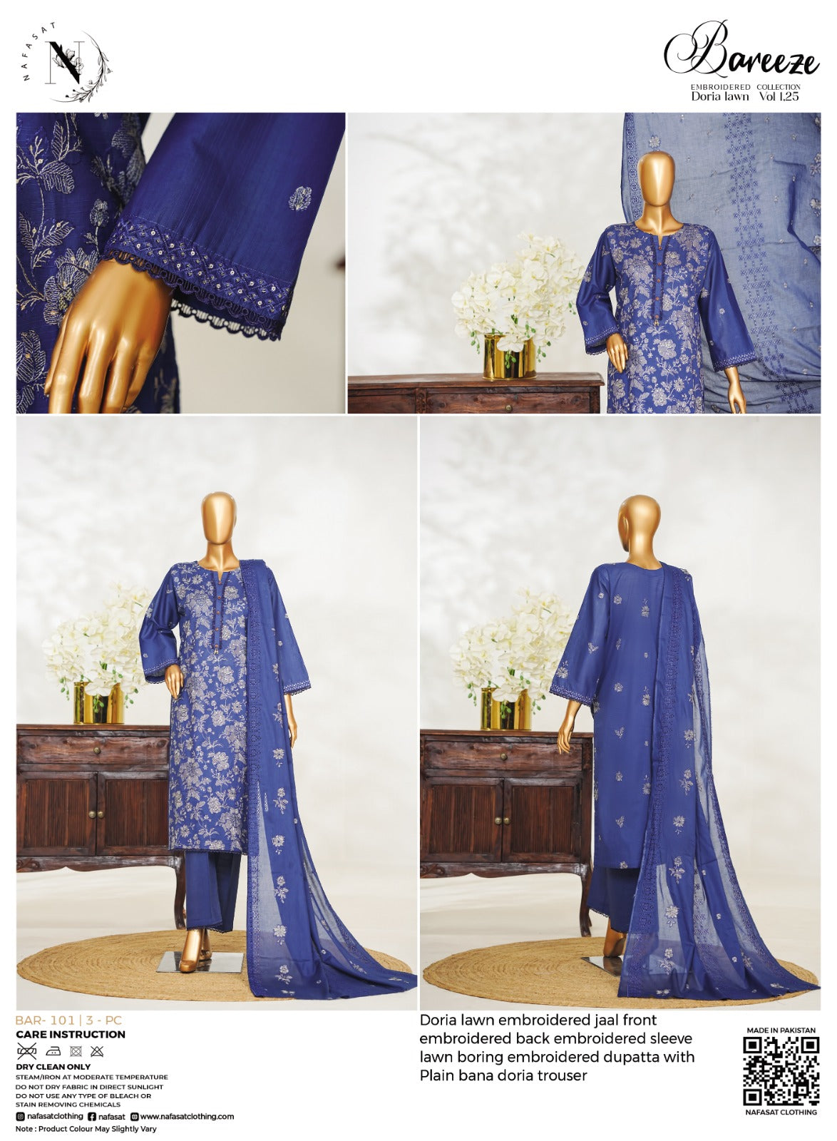NAVY BLUE 3PCS